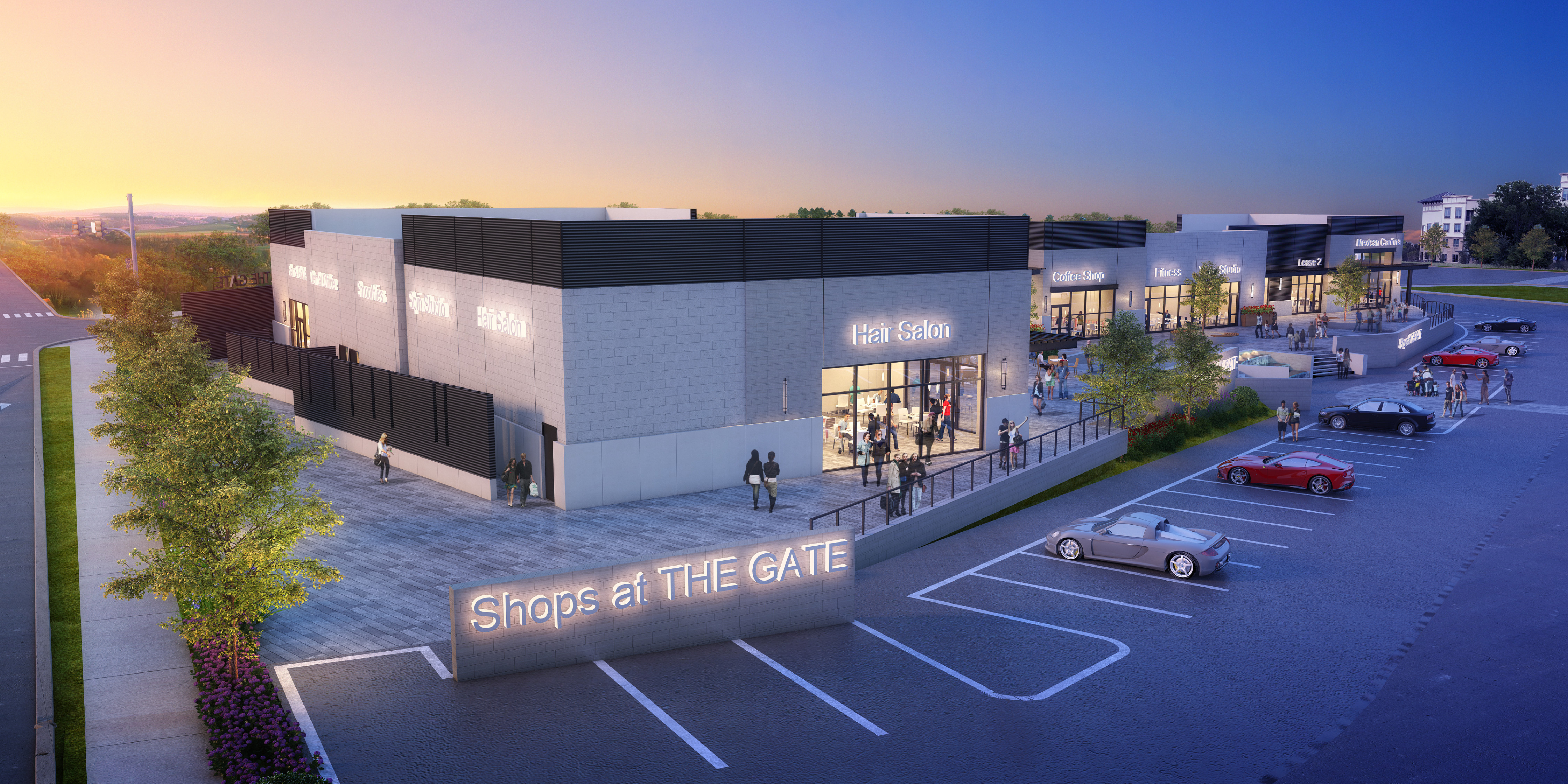 Rendering of Shops at THE GATE